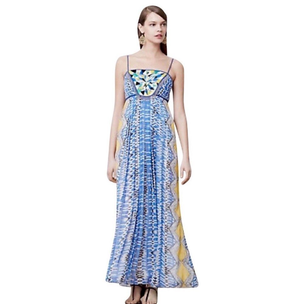 Ranna Gill Sunburst Maxi Dress Size Xxs C17